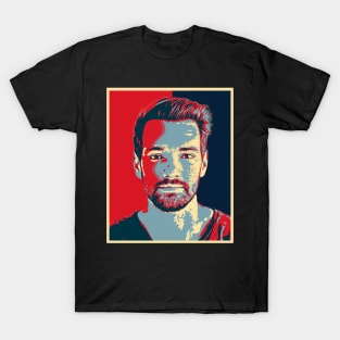 Portrait Man Isolated Hope Popart T-Shirt